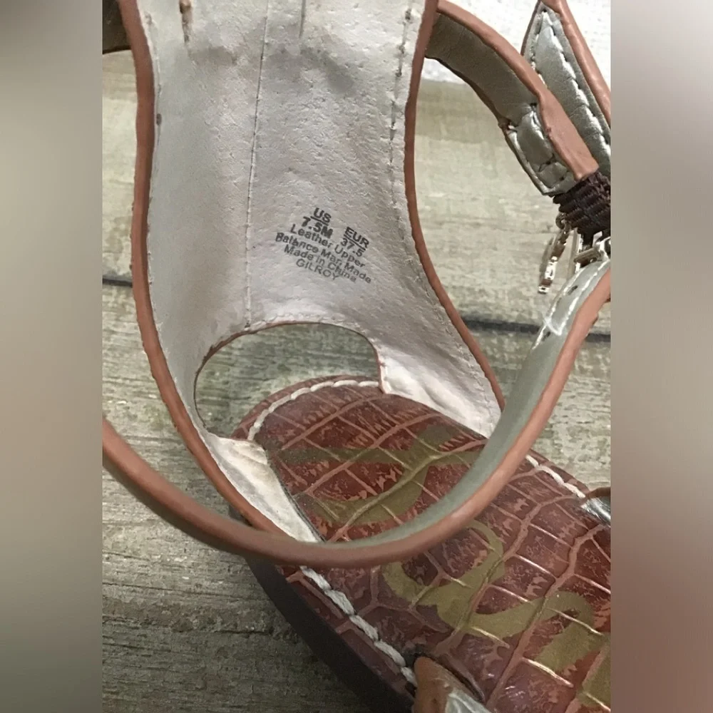 Sam Edelman Gilroy brown leather gladiator sandal.EUC
